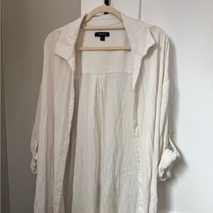 torrid Cream Textured swimwear coverup